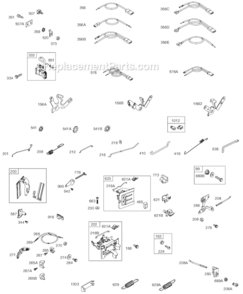 Page E Diagram and Parts List for 91200 0002-1385 Briggs and Stratton Engine